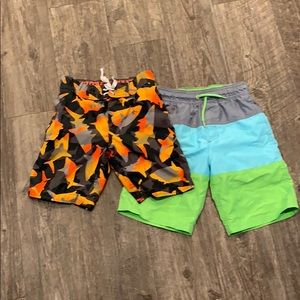 2 Pair Boys Swim Trunks